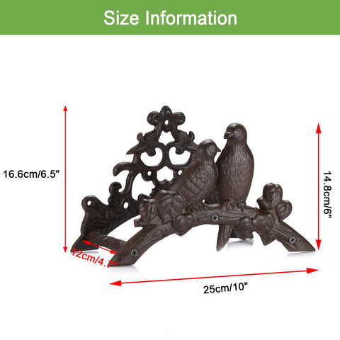 OwnMy cast iron hose holder mounted on wall illustrates space-saving storage.