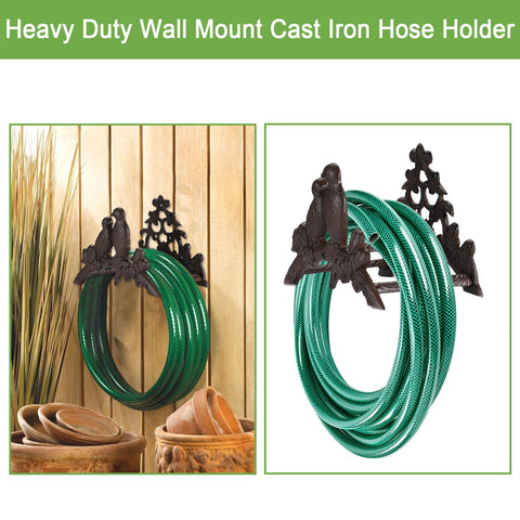 OwnMy hose holder side view shows sturdy construction for durable outdoor use.