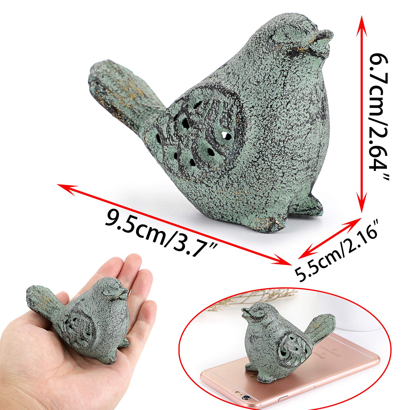 OwnMy hollow green bird design with retro vibe attracts attention.