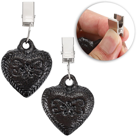 OwnMy retro heart-design weights offer stylish support for picnic blankets.
