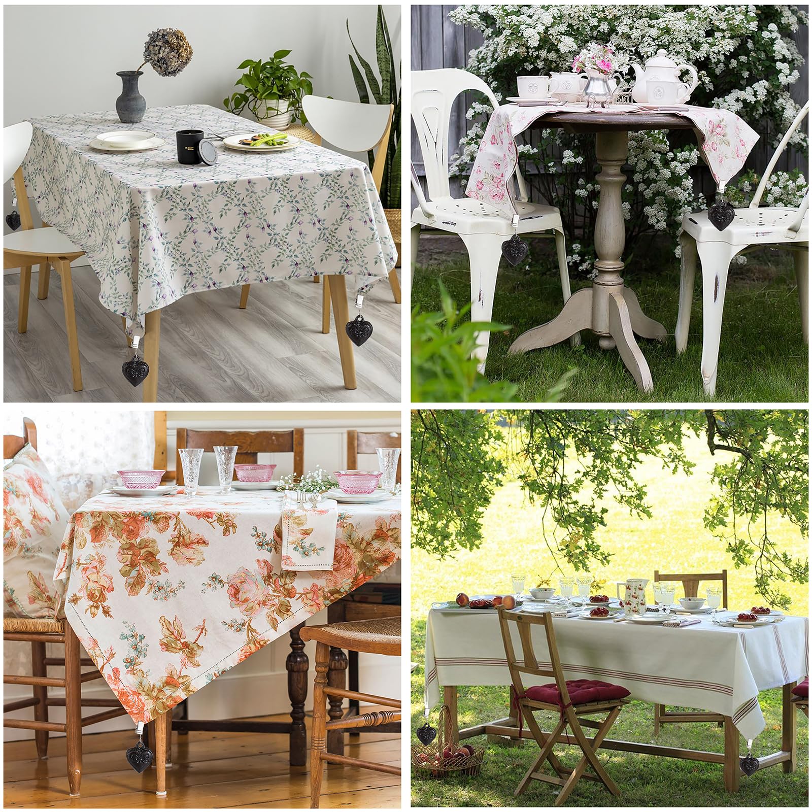 OwnMy compact weights measure 7.2 by 4 cm with strong grip for tablecloths.