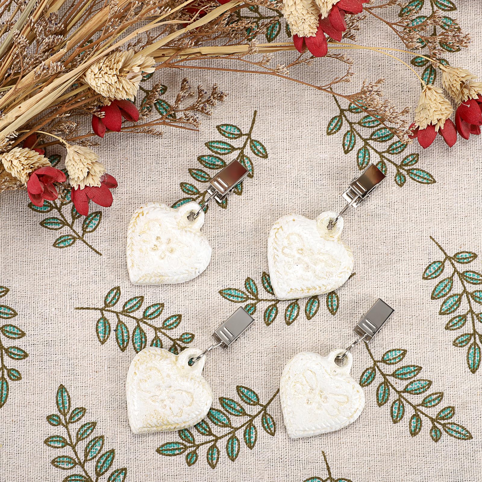 OwnMy windproof heart-weight clips secure tablecloths on windy patios.