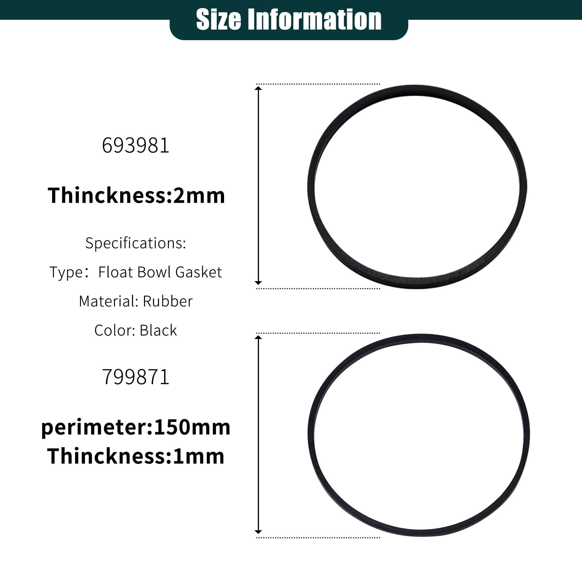 OXCANO float bowl gasket 799871 for Briggs & Stratton engines provides lasting performance.