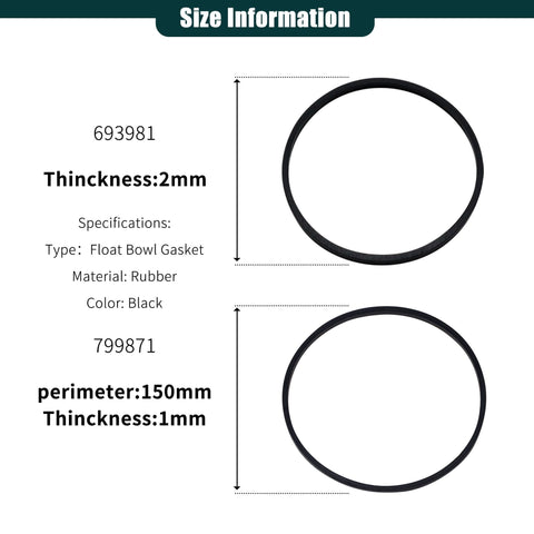 OXCANO float bowl gasket 799871 for Briggs & Stratton engines provides lasting performance.