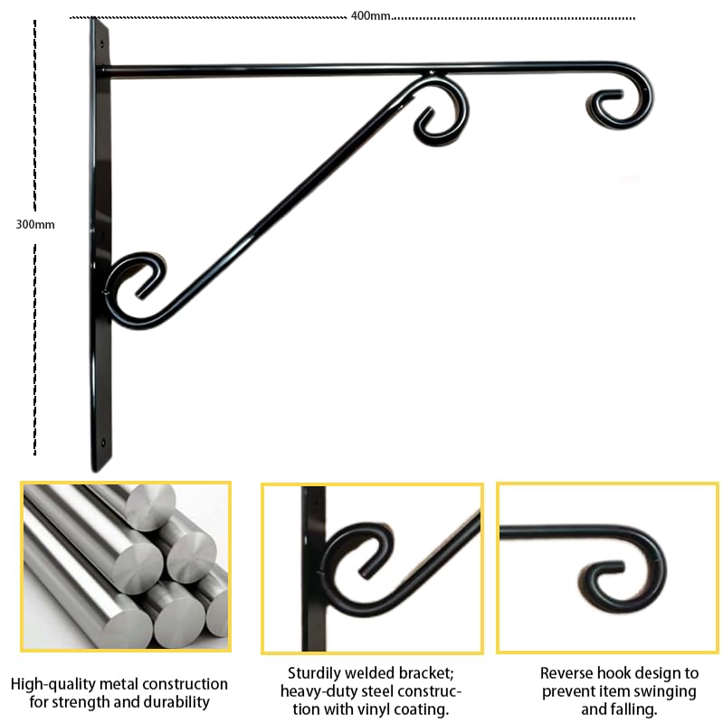 oxcjoapn extension wall hanger 15-inch elevates baskets and lanterns safely away from walls.