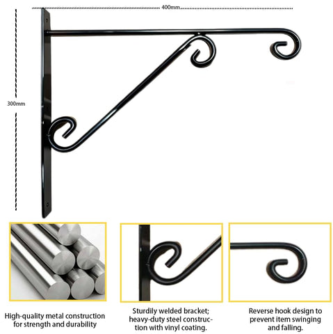 oxcjoapn extension wall hanger 15-inch elevates baskets and lanterns safely away from walls.
