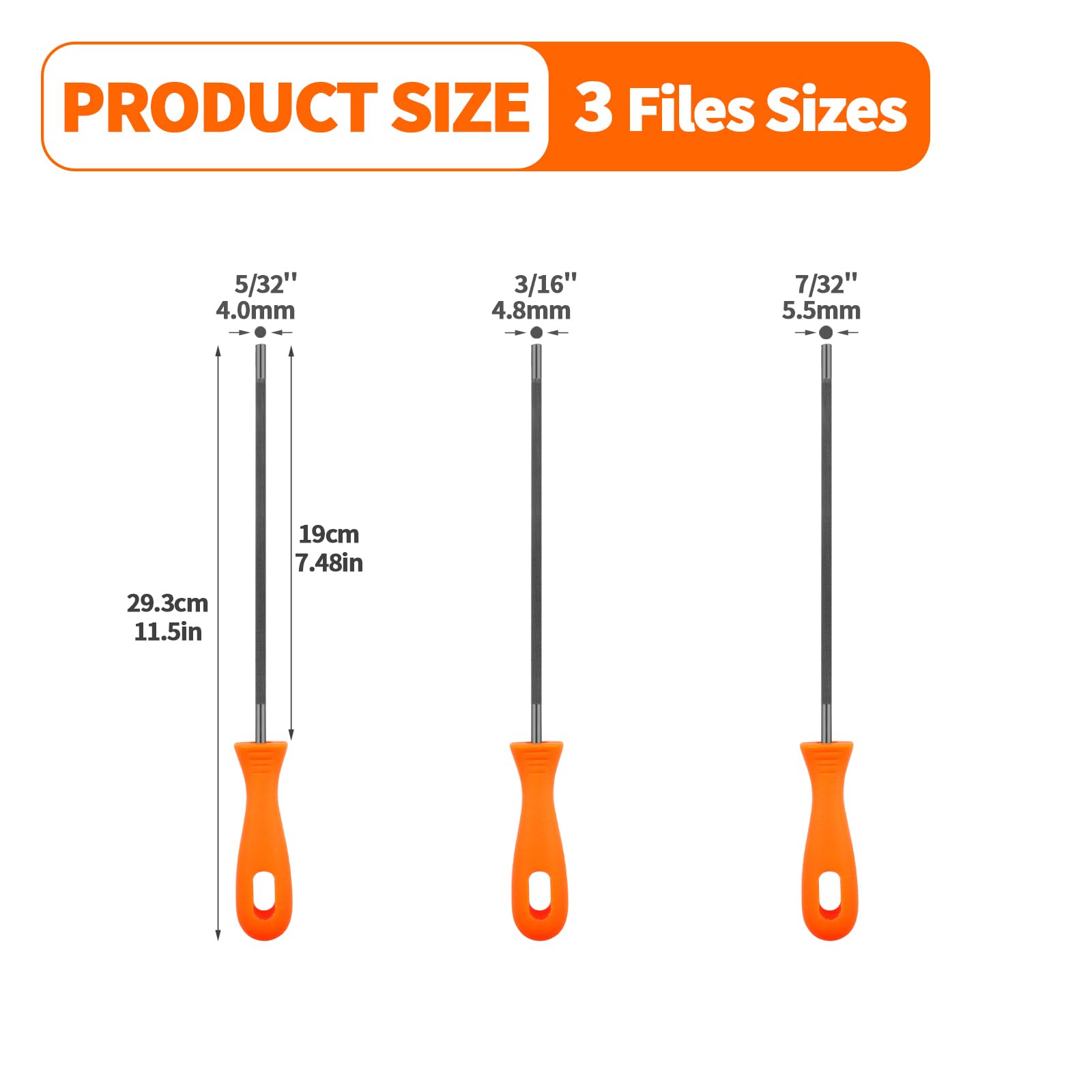 OXDFK chainsaw file 7-32 inch improves edge precision for tough timber.
