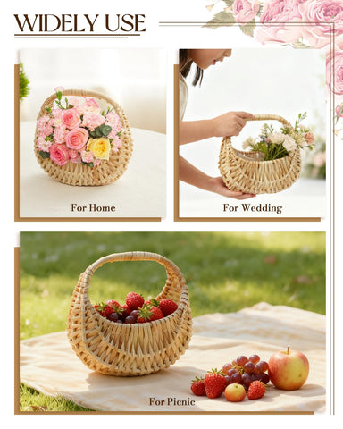 OXDFK DIY-friendly flower decor basket, perfect for crafts