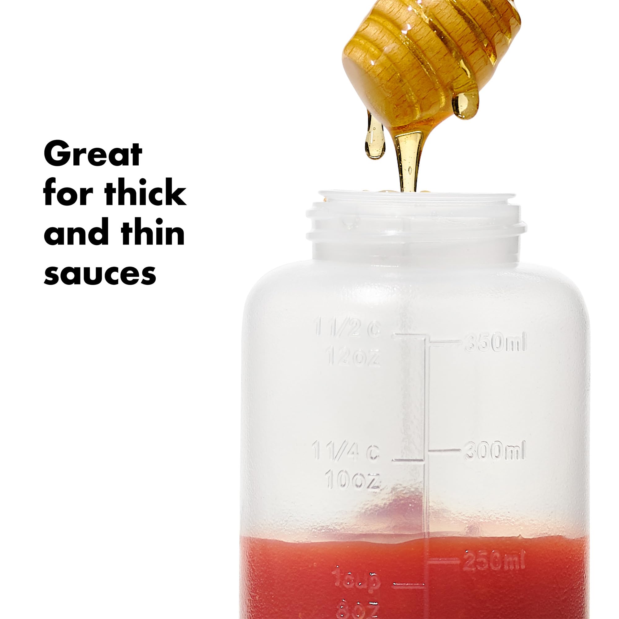 Extra cap on OXO Good Grips Basting Bottle for dispensing and storage