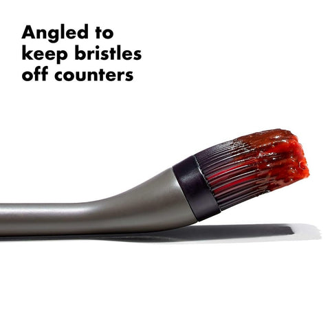 OXO Good Grips patented bristle design holds sauces for even coating