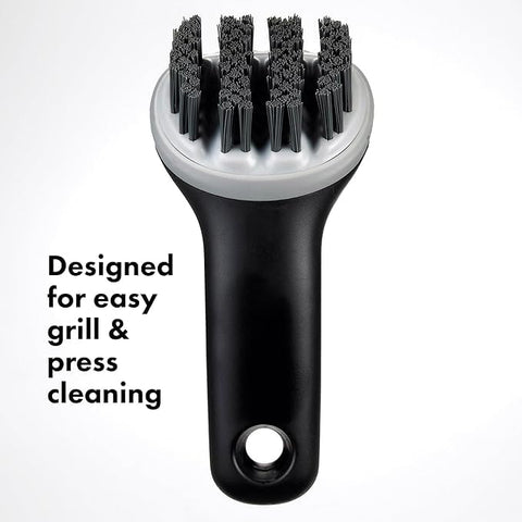 OXO Good Grips bristles close up showing flexible bristles safe for non-stick