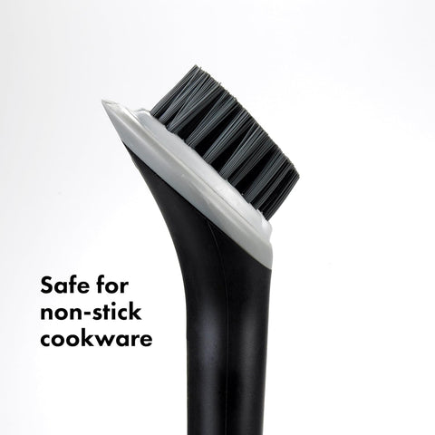 OXO Good Grips cleaning action on panini press demonstrates versatile use