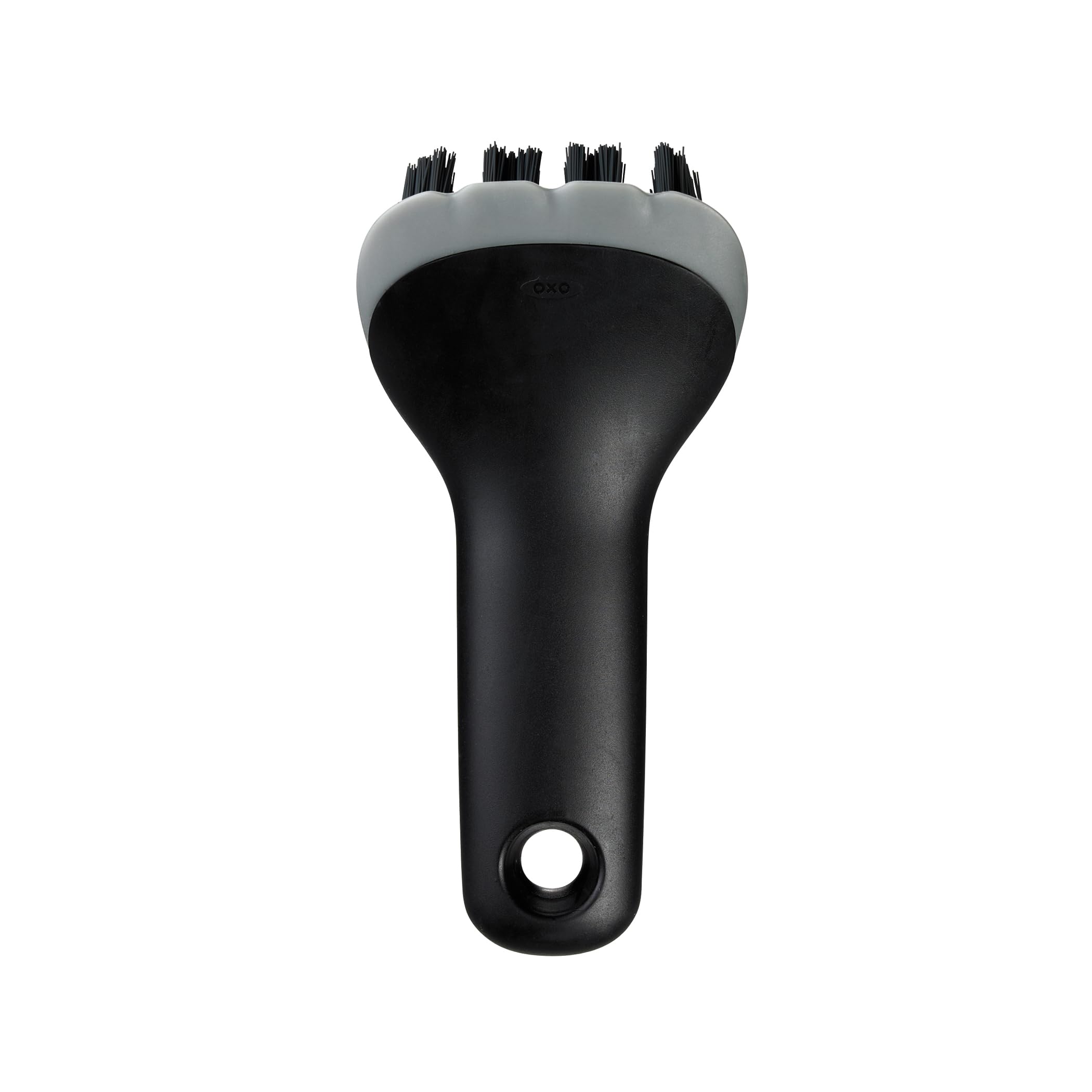 OXO Good Grips electric grill brush front view for efficient ridged surface cleaning