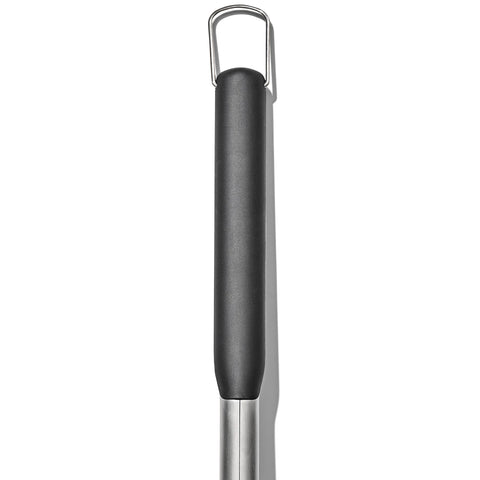 Stainless steel body and high-heat resistant head on hot grill