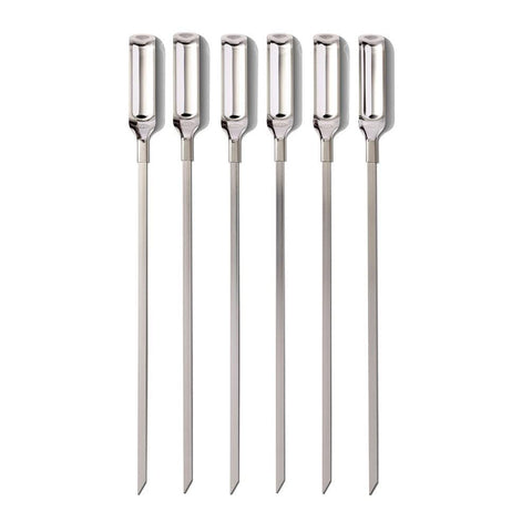 OXO Good Grips skewers with flat design for stable turning on the grill