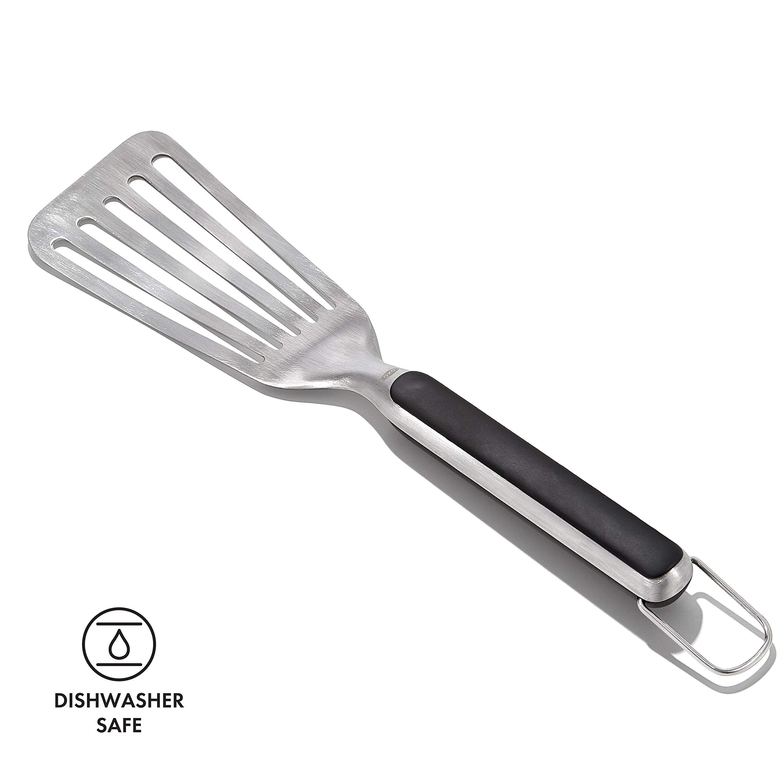 OXO Good Grips precision Turner lifting thick cuts with leverage