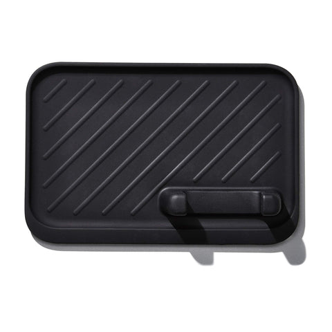 OXO Good Grips Grilling Tools Rest on a side table protects surfaces from heat.