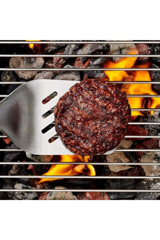 OXO Good Grips grilling Turner flipping burgers on the grill