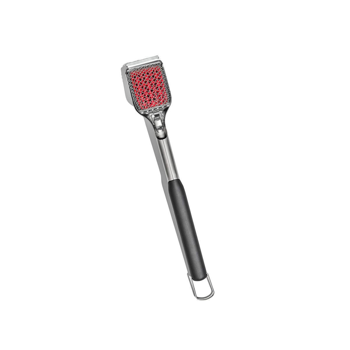 OXO Good Grips grill brush angled head for thorough hot-grate cleaning