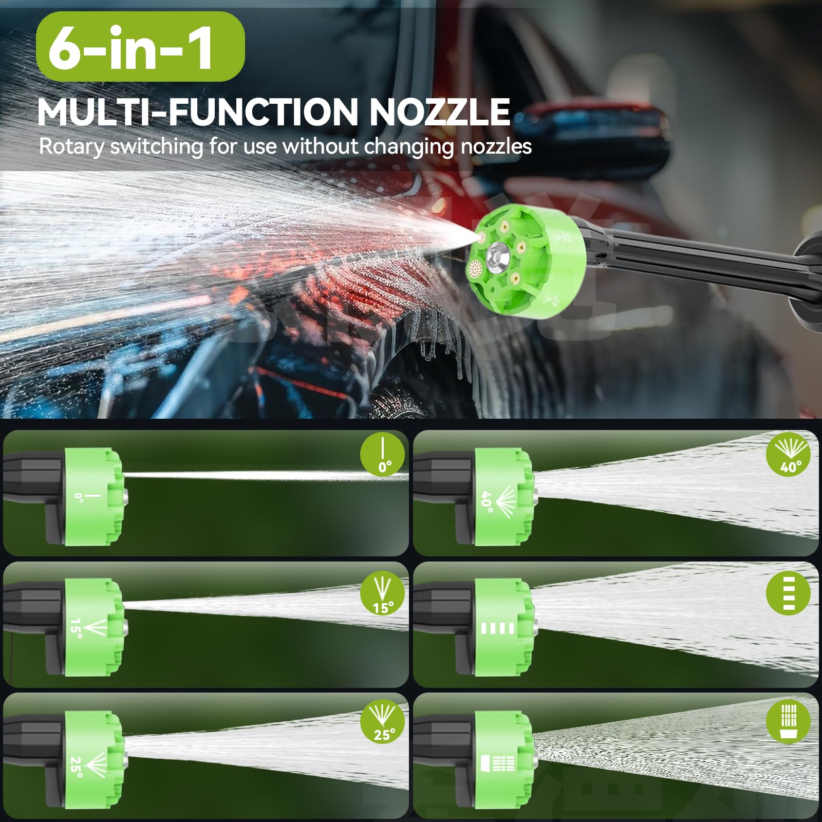 Oxtravyn pressure level display helps you tailor cleaning for delicate plants and tough grime.