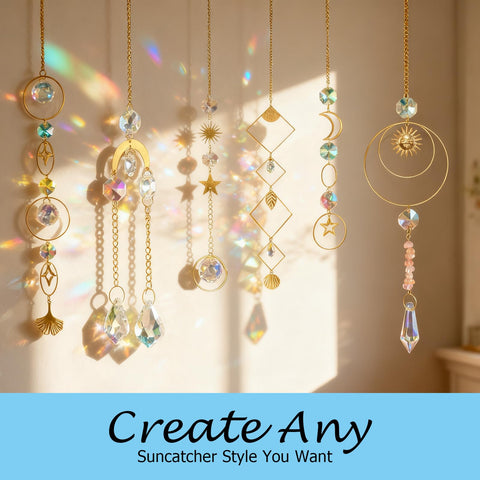 OYACH 1.5-inch crystal pendants sparkle in sun