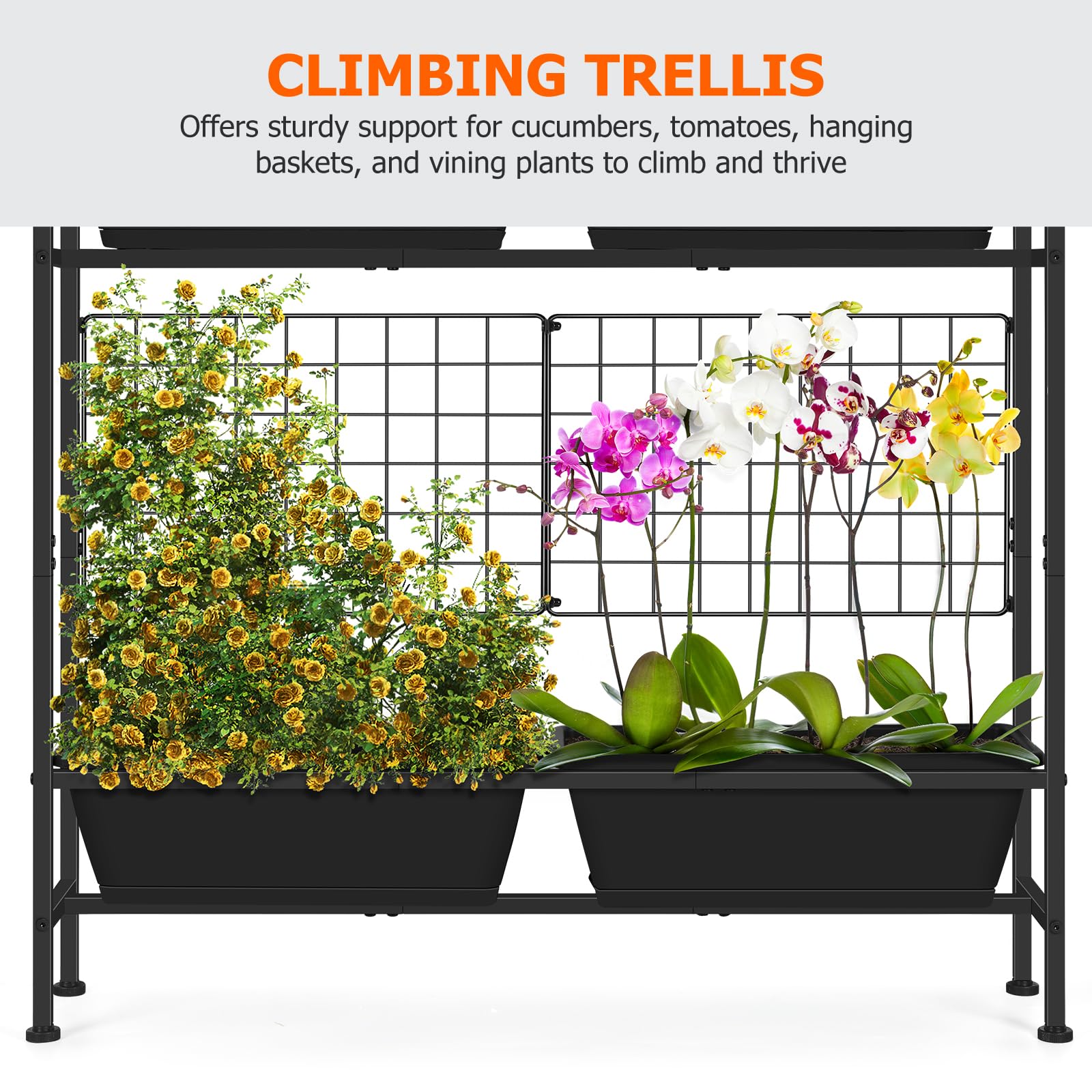 OYEAL durable metal frame and plastic boxes resist weather for lasting use.