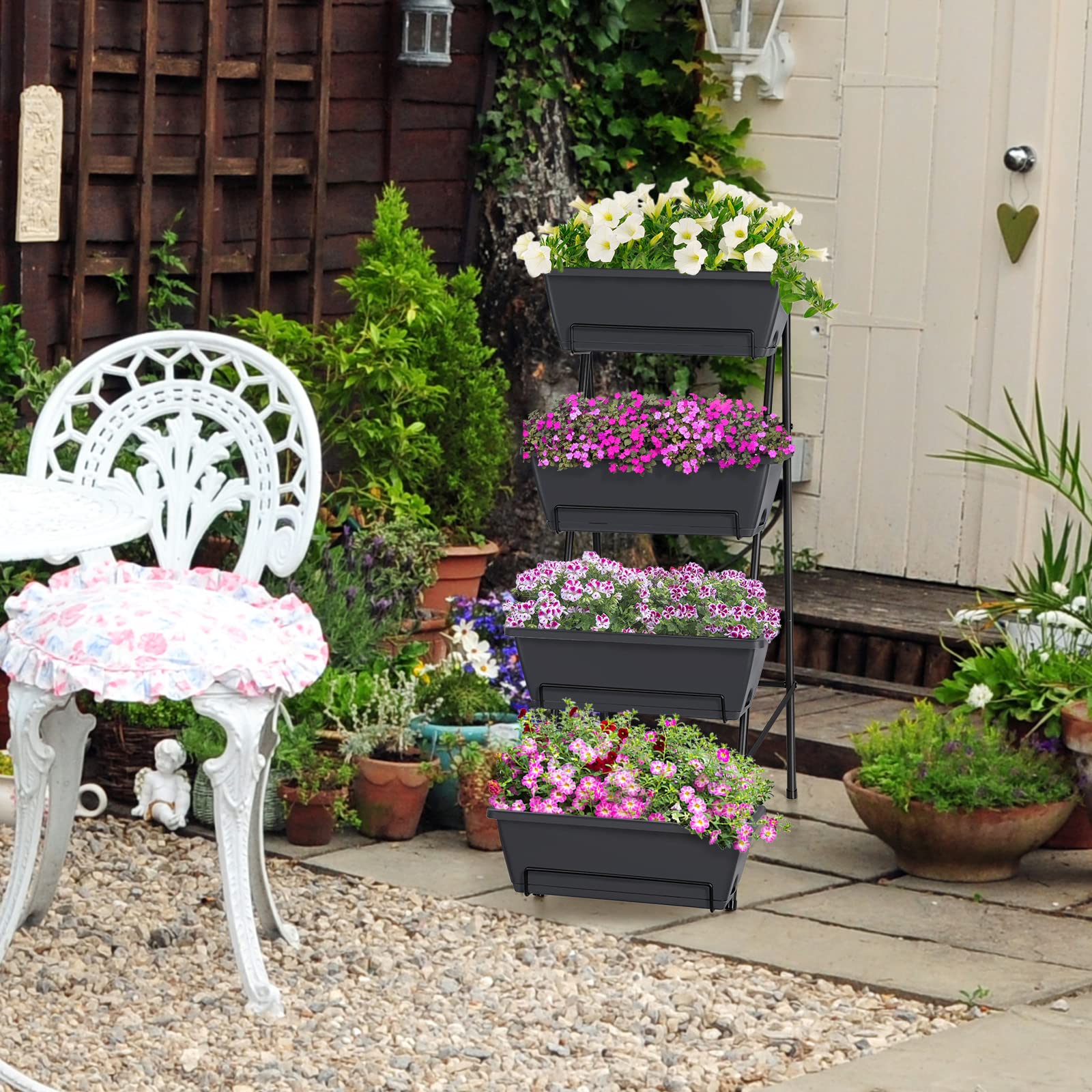 OYEAL elevated planter reduces bending, improving comfort during care.