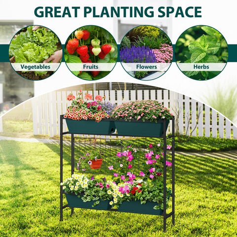 OYEAL removable drainage tray helps keep floors and patios clean.