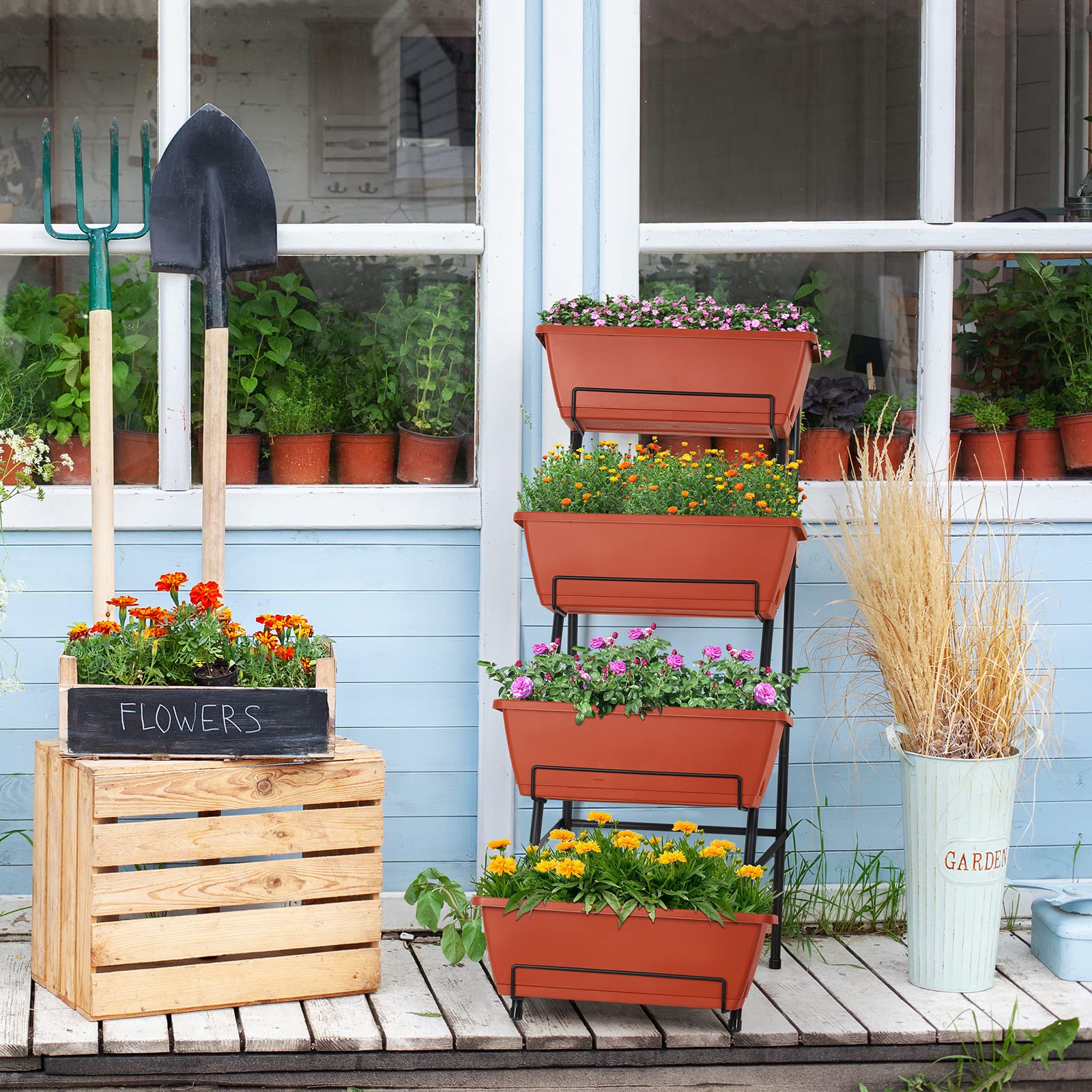 OYEAL vertical garden bed assembly tools included for simple setup.