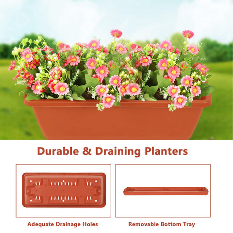 OYEAL vertical garden bed drainage system shows removable tray for water management.