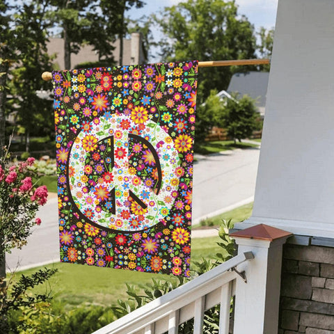 Oyebn Flowers of Peace flag, porch or lawn decoration that stays bright.