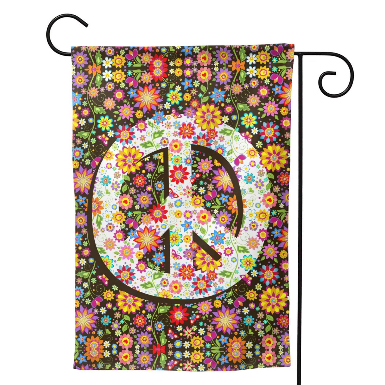 Oyebn Flowers of Peace flag, machine washable for easy care.
