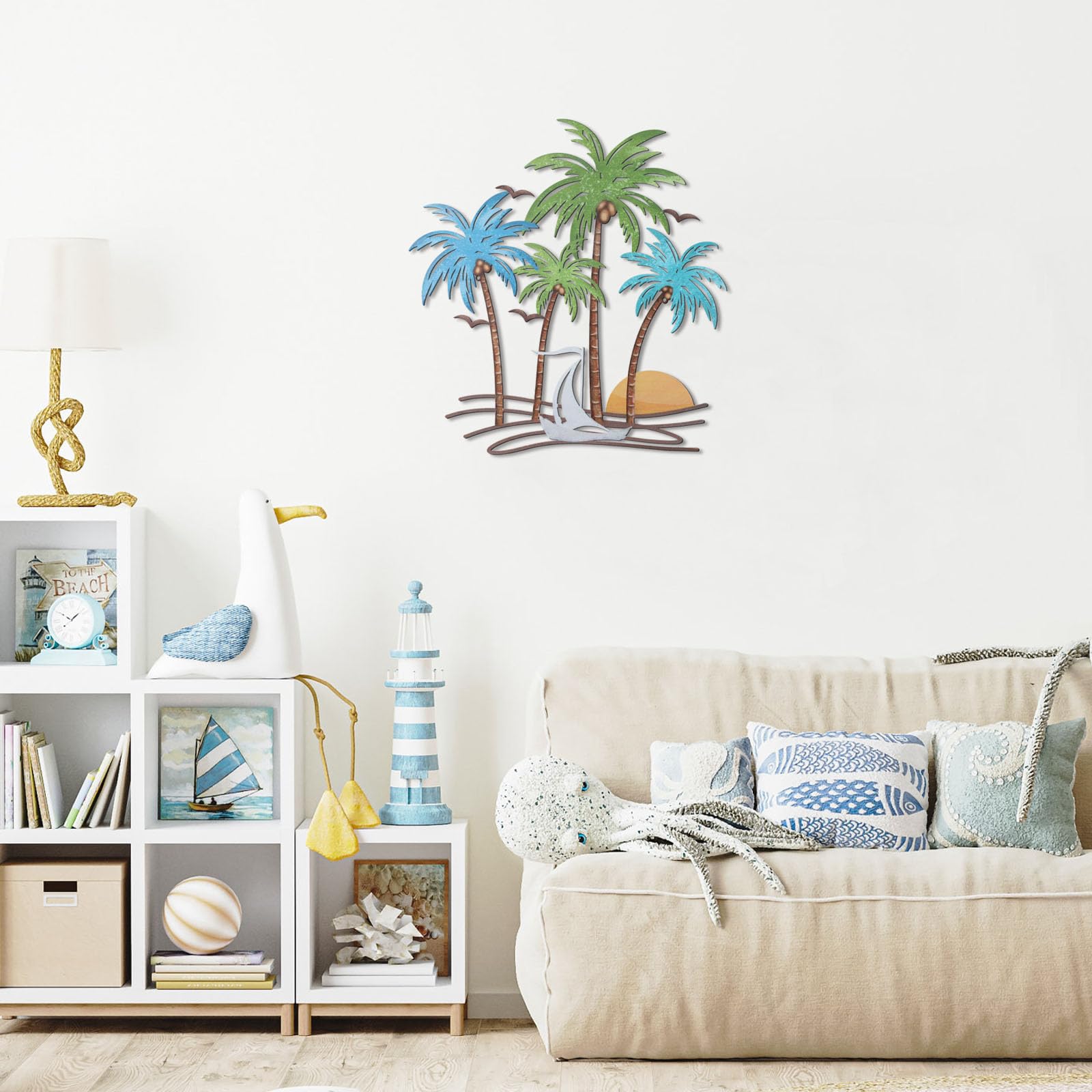 OYEFLY beach wall art brings coastal vibes to bathrooms