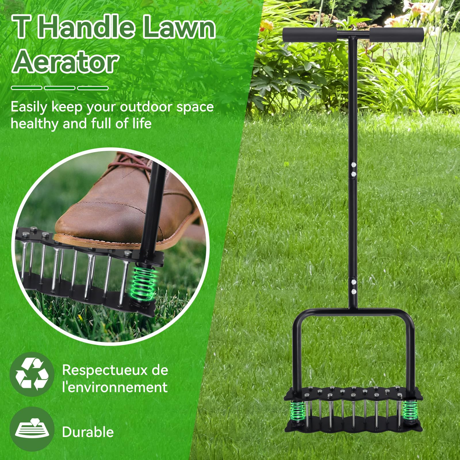 oyeftp lawn aerator retracts into panel for safe storage
