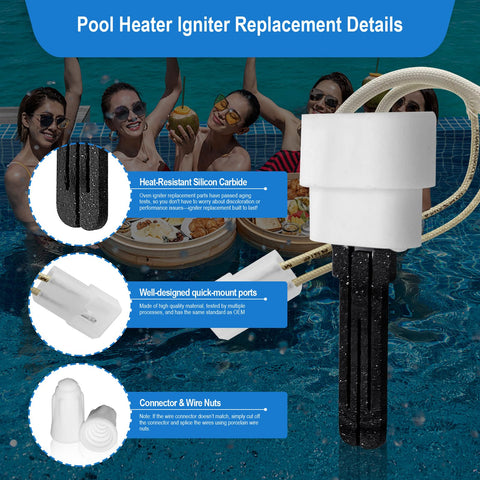OYENDE 77707-0054 igniter installed in heater for consistent ignition