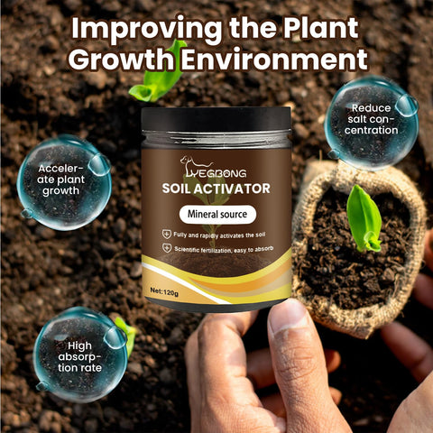 OYEWALLS Yegbong Soil Activator root development energizes soil for robust root systems.