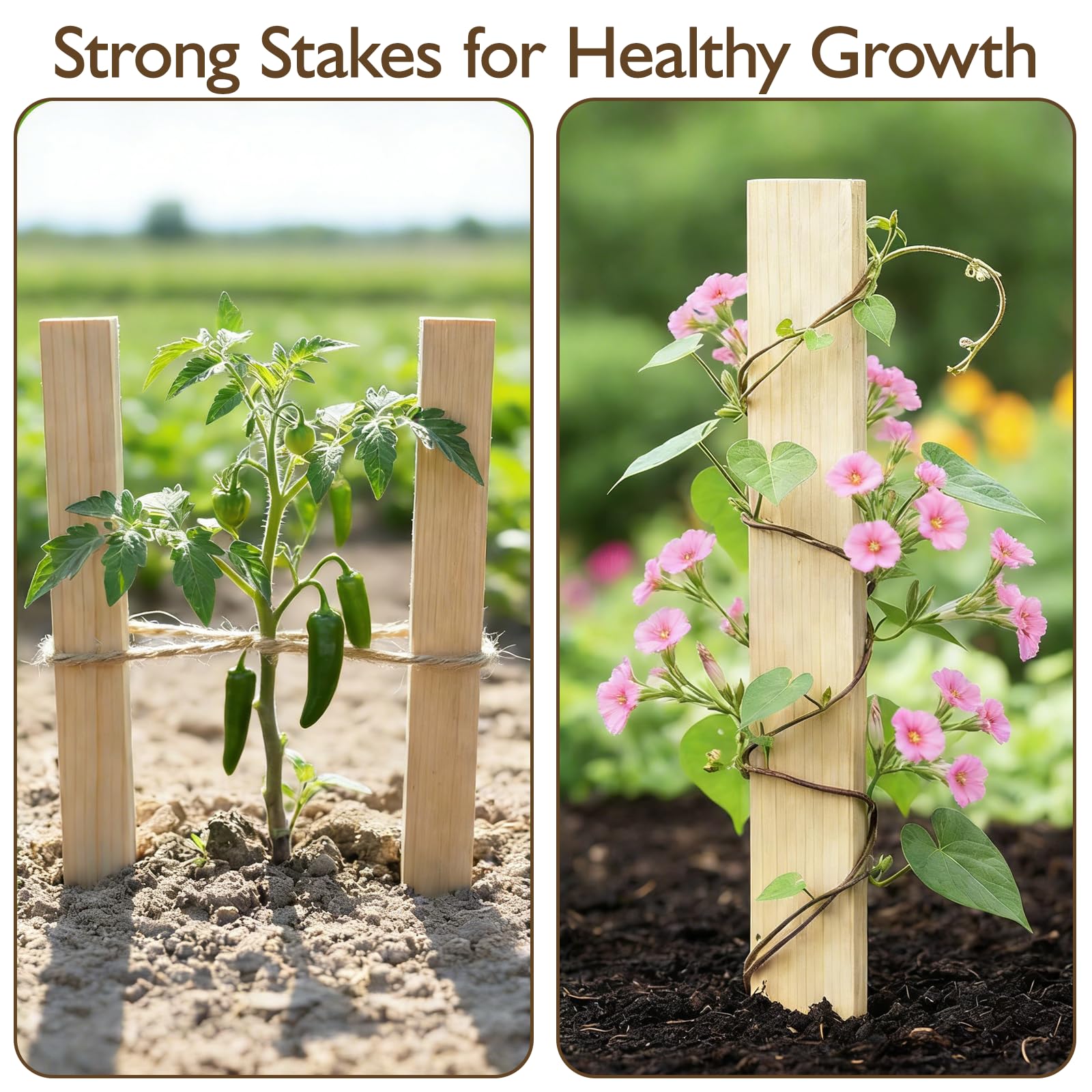 oyhqes eco-friendly treated timber ensures safe garden marking.