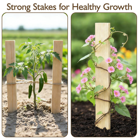 oyhqes eco-friendly treated timber ensures safe garden marking.