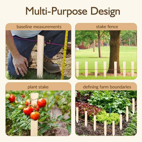oyhqes value pack of stakes suits large projects and budget-friendly marking.