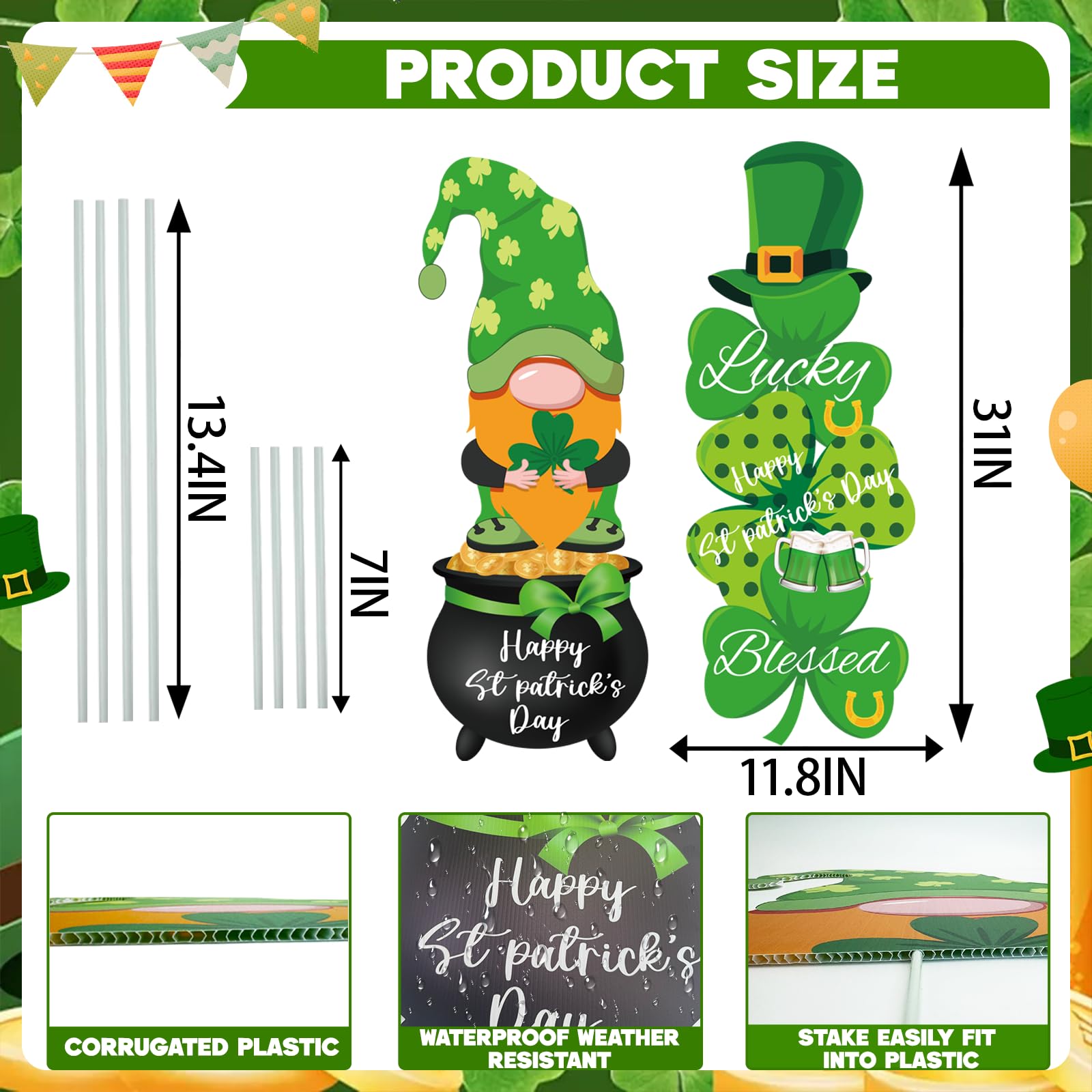 oyhqes yard sign stakes for easy outdoor assembly.