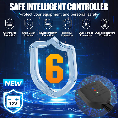 OYMSAE alligator clips connected to battery enable hands-on maintenance