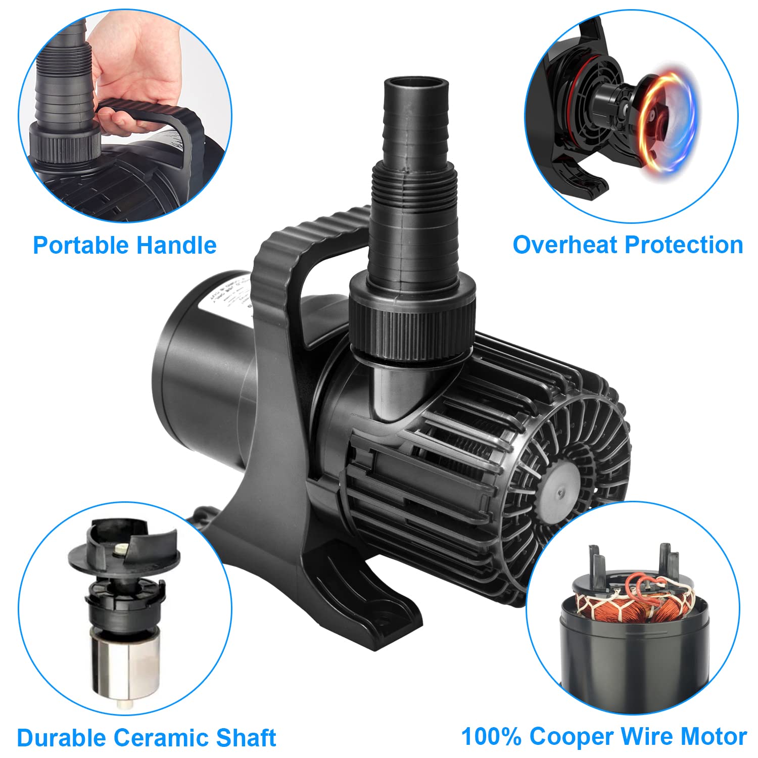 OYO WATER amphibious pump operates on land or in water for versatility.