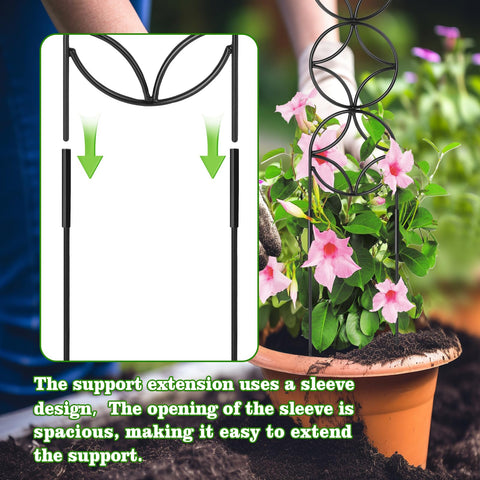 OYOEETD soil insertion trellis enables secure planting with easy soil penetration.