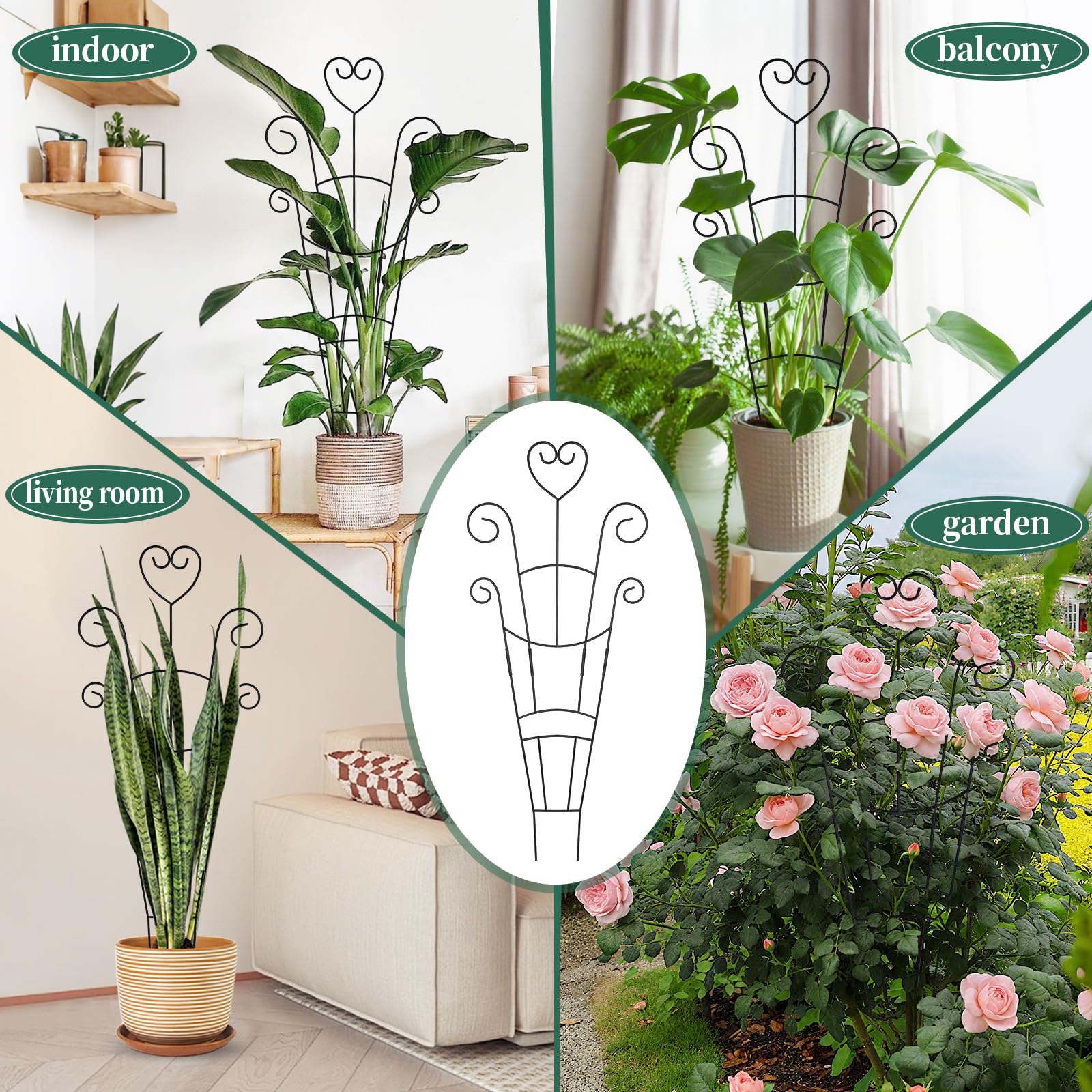 OYOEETD multi-use trellis supports climbing foliage and flower displays