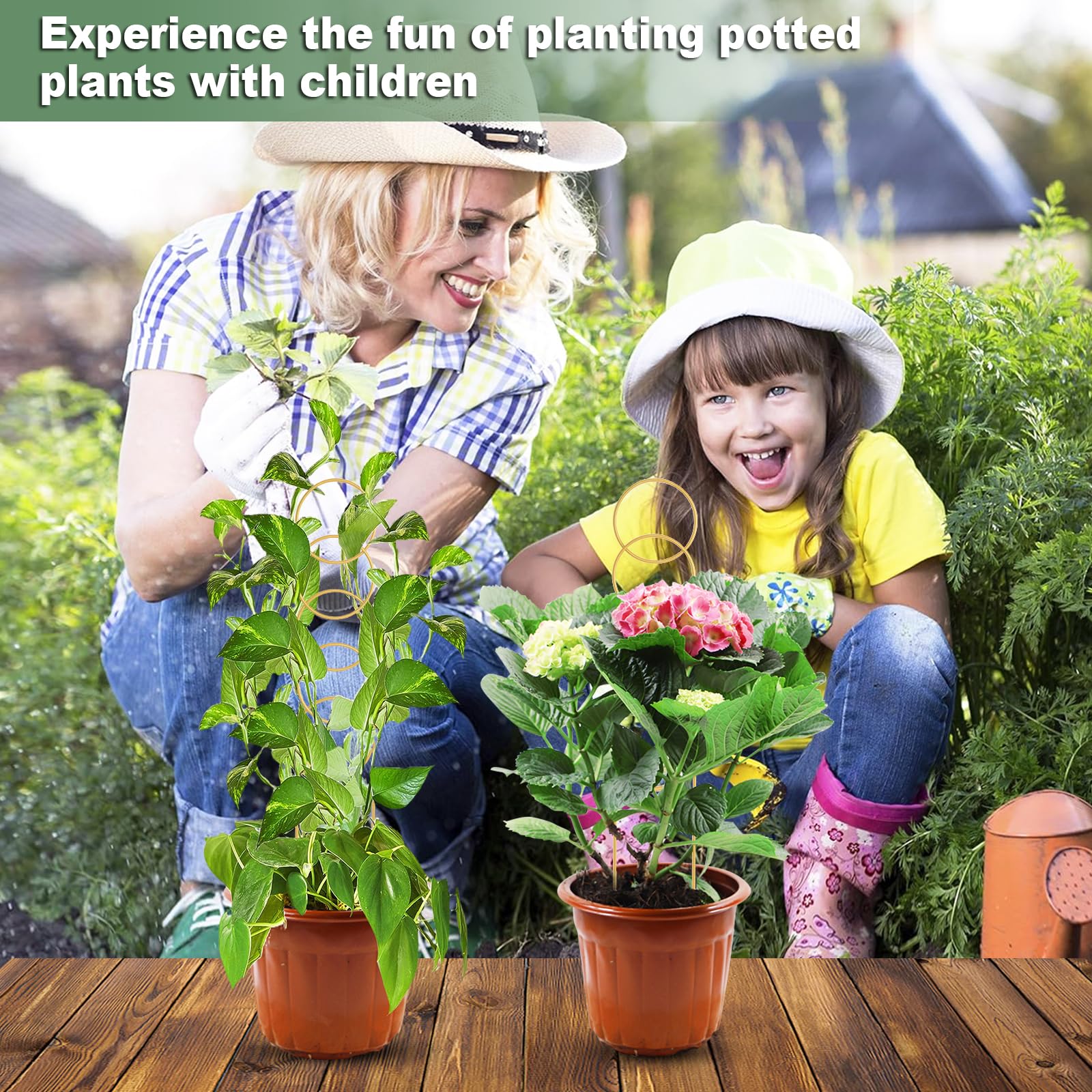 OYOEETD easy no-tools assembly works in pots and beds