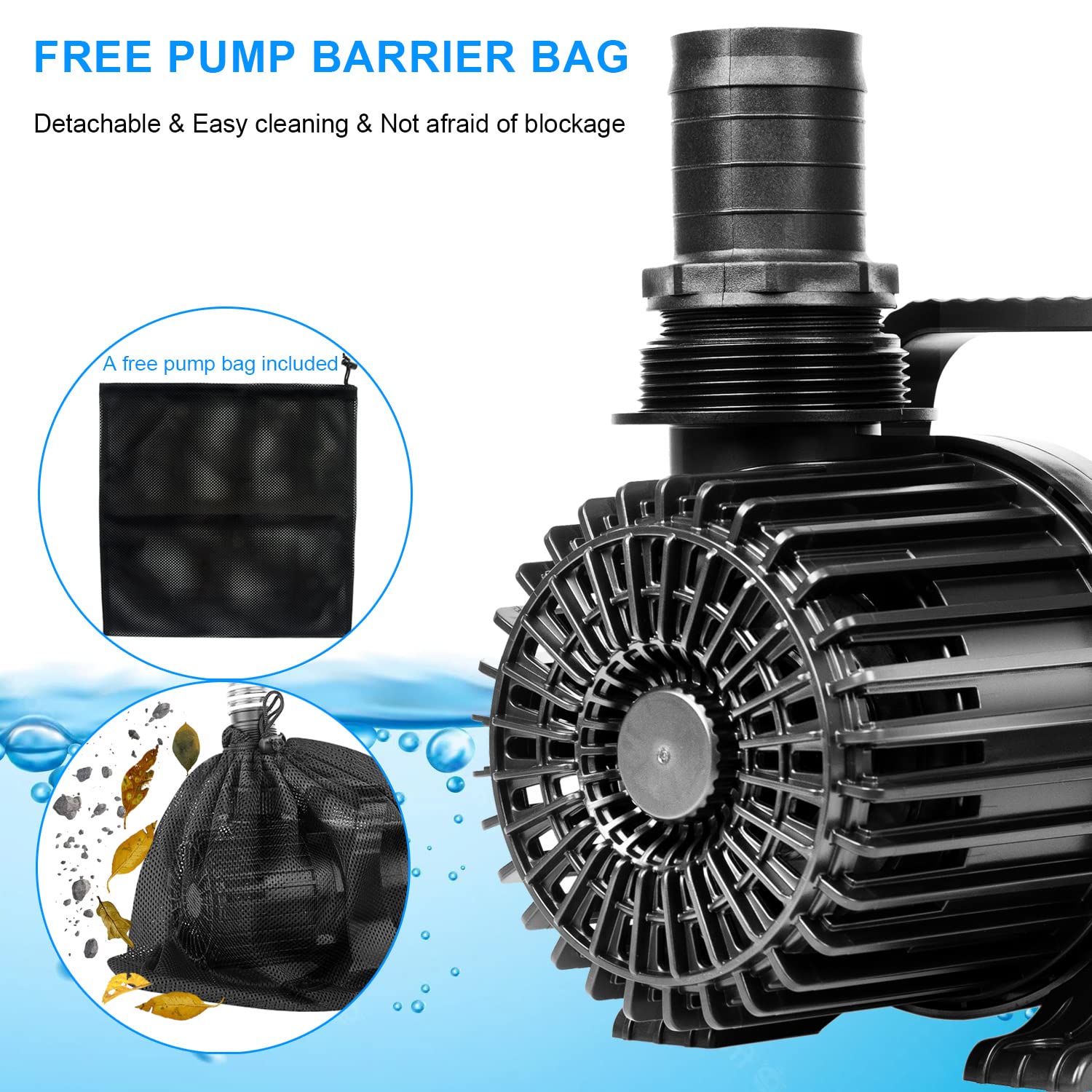 OYO WATER 32.8 ft cord enables flexible placement and reach.