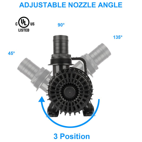 OYO WATER amphibious pump works in water or on dry land for versatile setups.