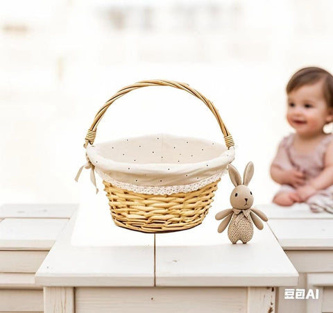 OYPEIP Easter basket multiuse design suits storage, decor, and seasonal fun