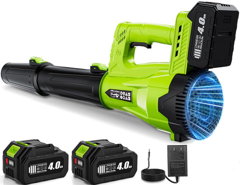 OYREL leaf blower battery pack powers portable outdoor cleaning sessions
