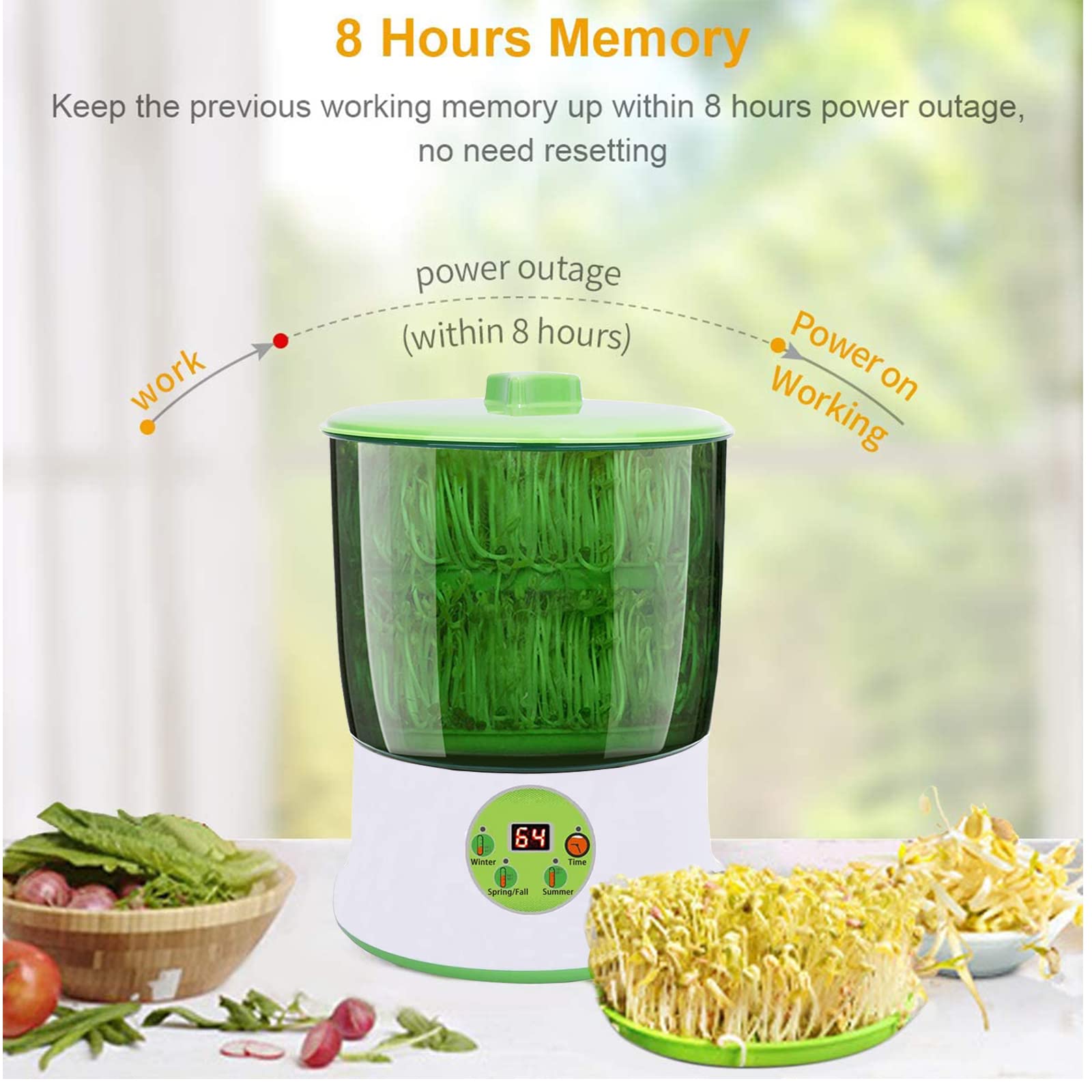 OYSIR two-layer seed grow trays with large capacity for family use